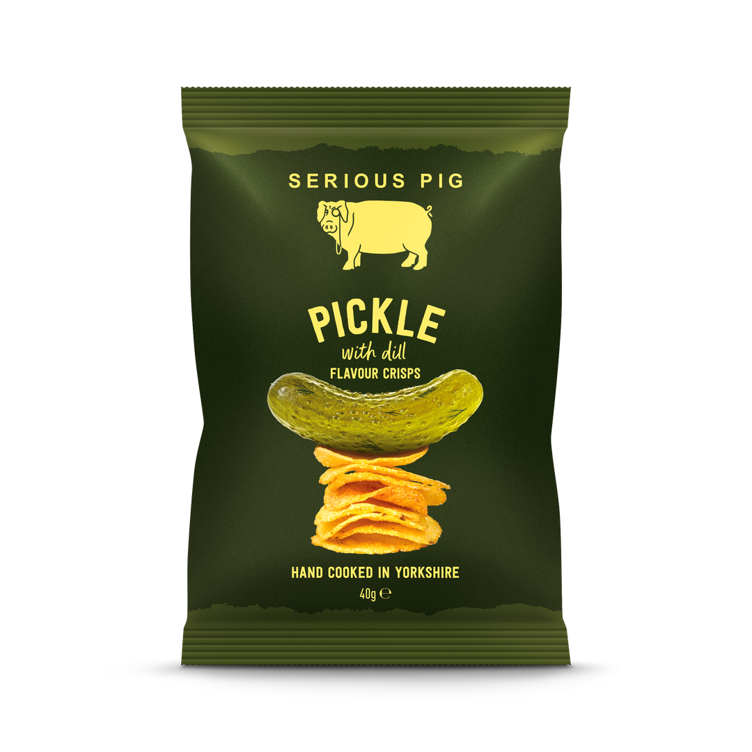 Serious Pig Pickle with Dill Flavour Crisps 40g