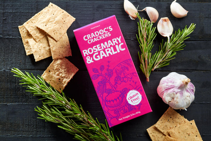 Cradocs Gluten Free Rosemary & Garlic Crackers 80g