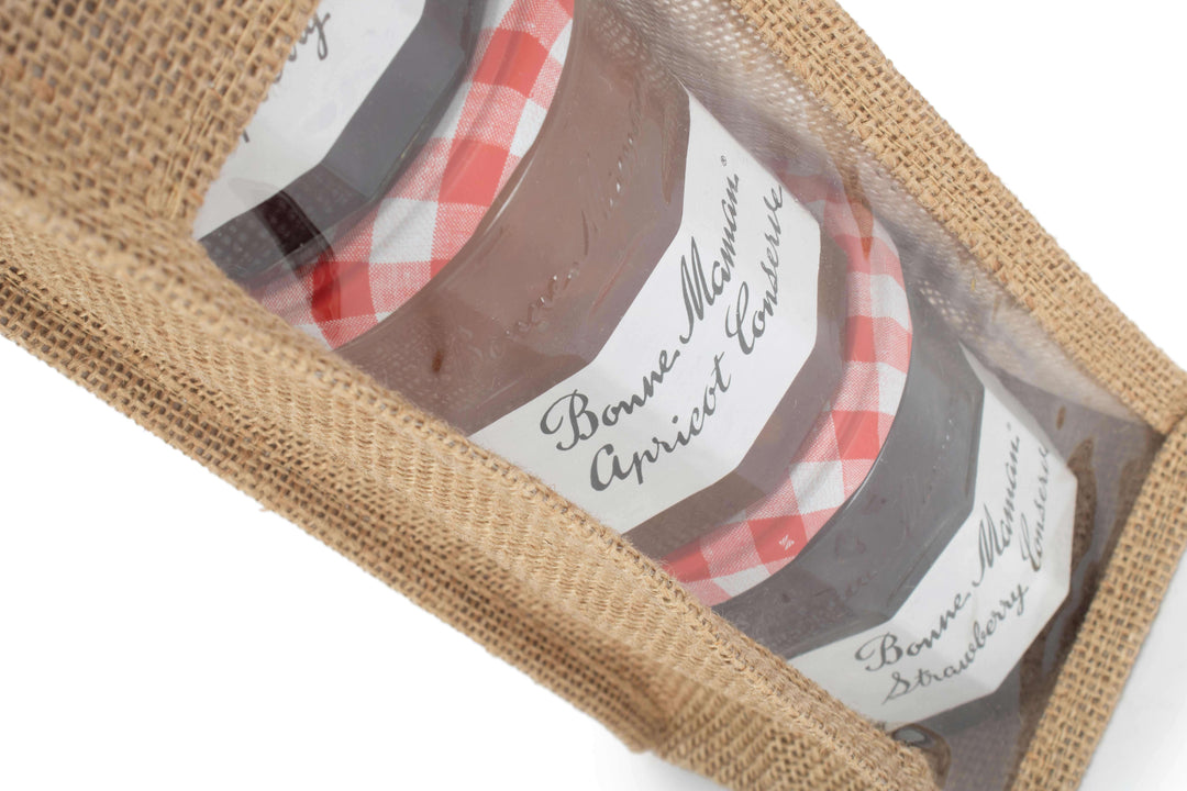 Single Kraft Wine Bottle Jute Bag