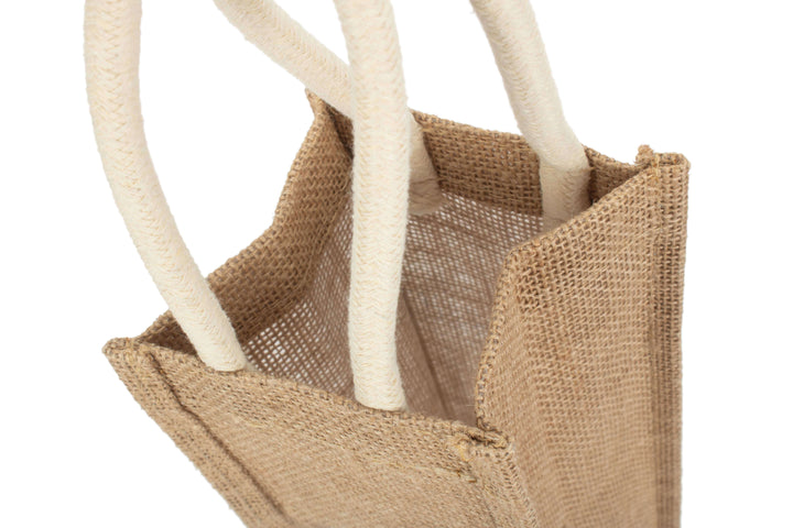 Single Kraft Wine Bottle Jute Bag