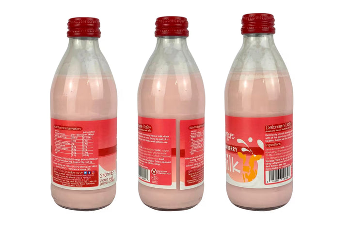 Delamere Strawberry Flavoured Milk 240ml
