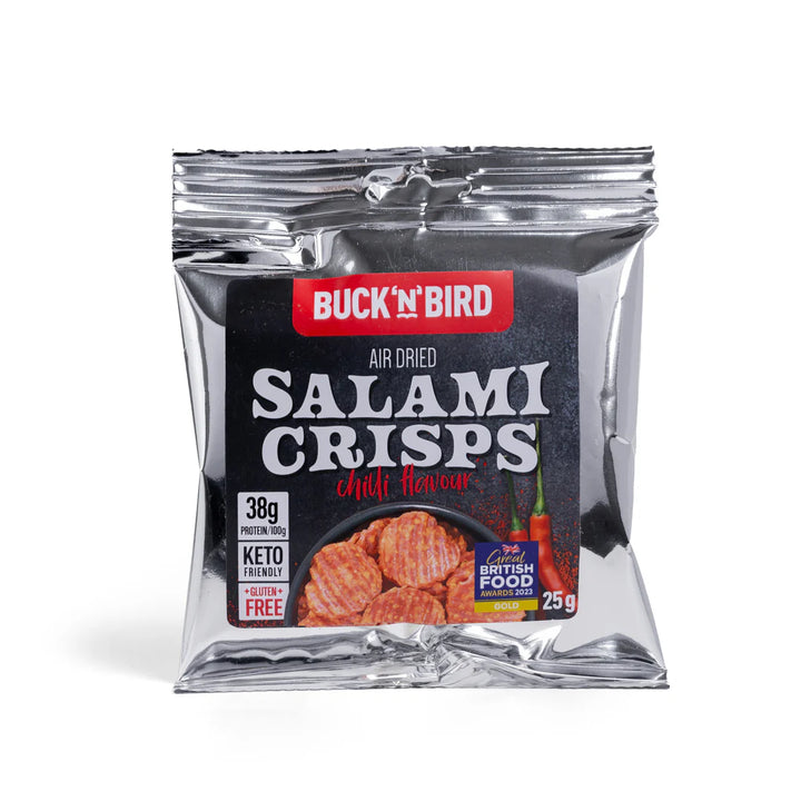 Buck n Bird Salami Crisps Chilli 25g