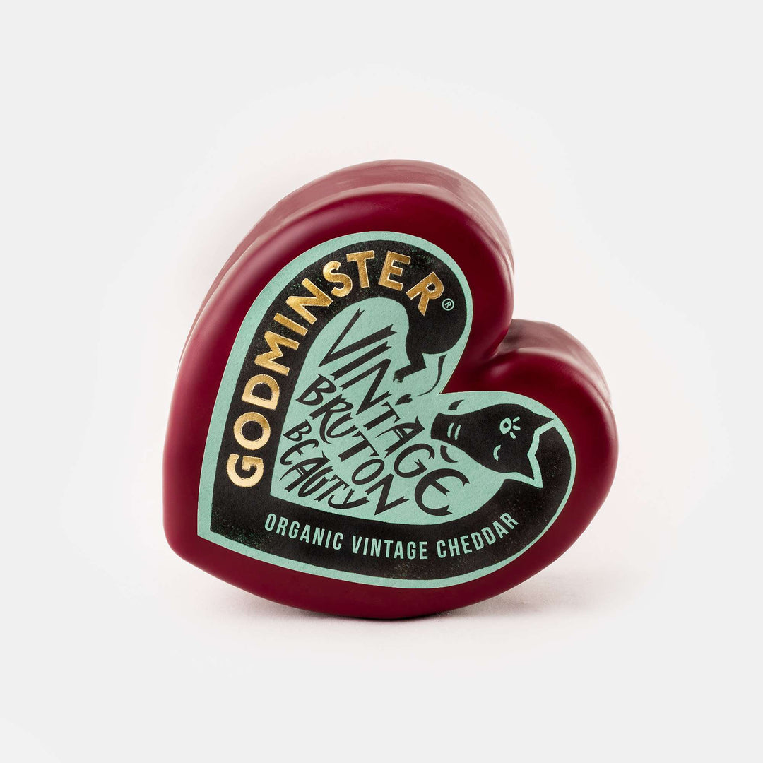Godminster Vintage Organic Cheddar 400g Heart Truckle