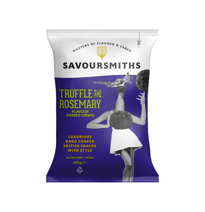 Savoursmiths Truffle & Rosemary Crisps 40g