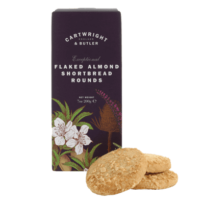 C&B Flaked Almonds Shortbread Rounds Carton