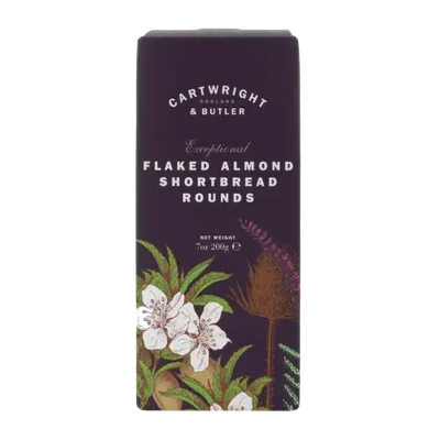 C&B Flaked Almonds Shortbread Rounds Carton