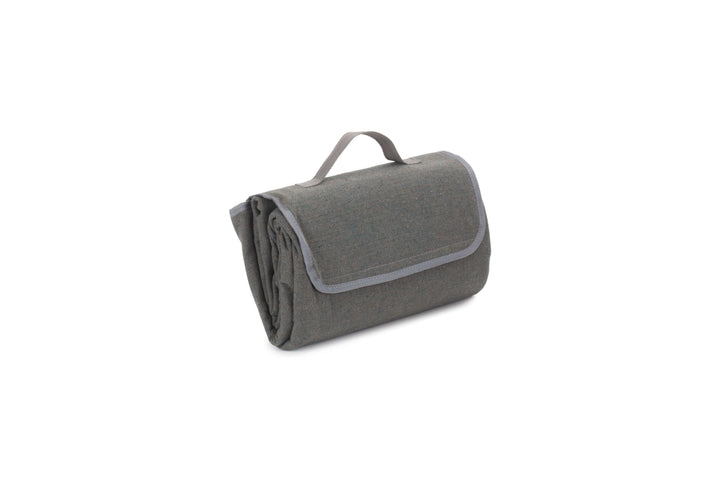 2 Person Grey Tweed Fitted Picnic Hamper