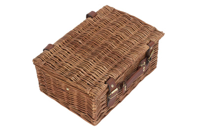 2 Person Green Tweed Fitted Picnic Hamper