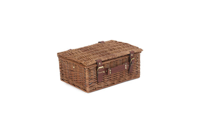 2 Person Green Tweed Fitted Picnic Hamper