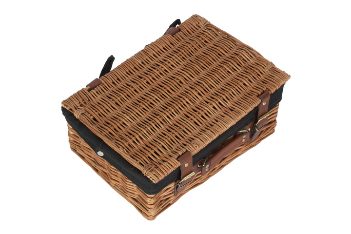 Steamed Willow Hamper with Black Lining Small