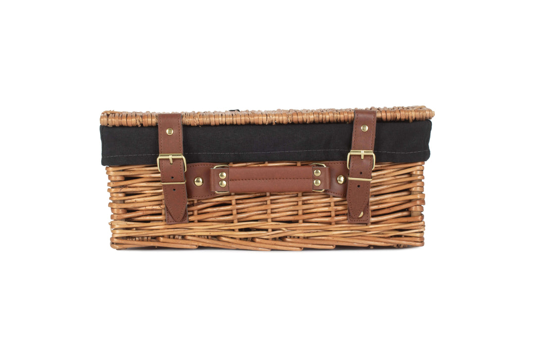 Steamed Willow Hamper with Black Lining Small