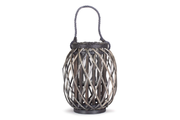 Candle Lantern Willow Grey