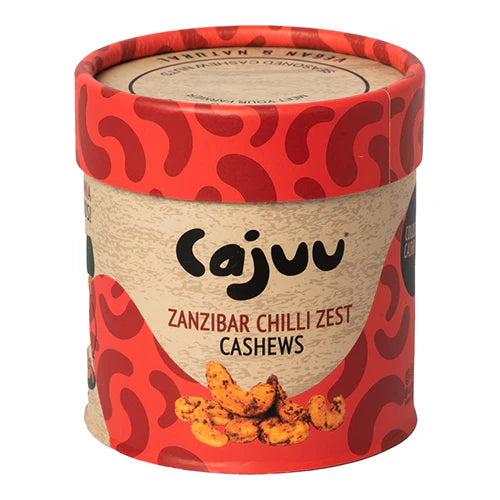 CAJUU Zanzibar Chilli Zest Cashew Tube 100g