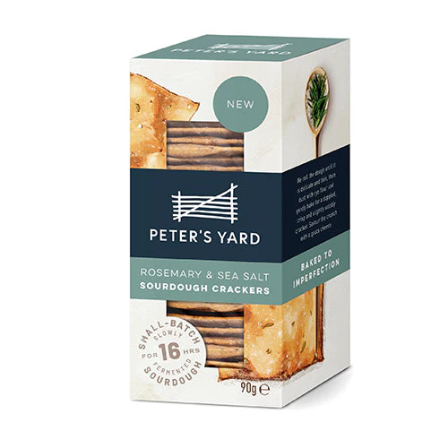 Peter's Yard Rosemary & Seasalt Sourdough Crackers 90g