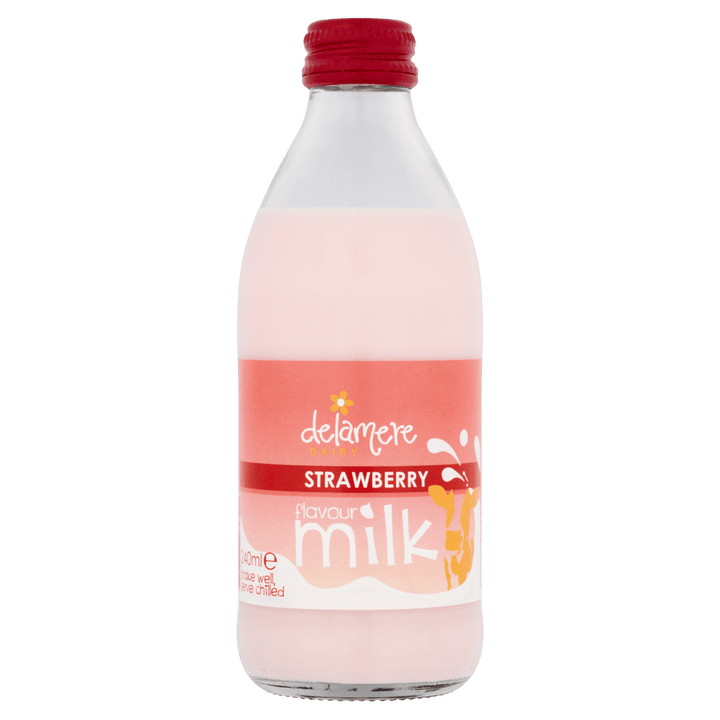 Delamere Strawberry Flavoured Milk 240ml