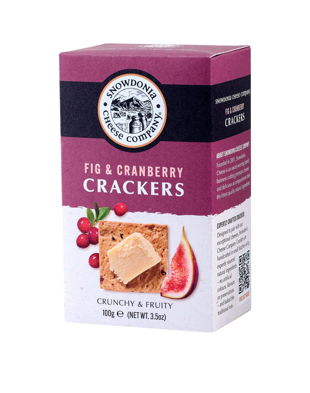 Snowdonia Crackers Fig & Cranberry 100g