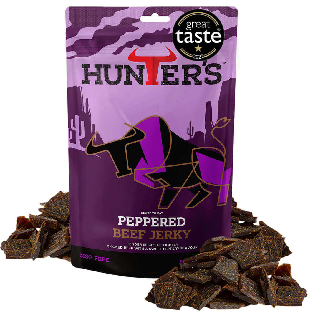 Hunters Peppered Beef Jerky 28g