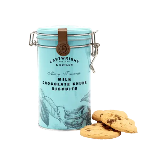 C&B Milk Chocolate Chunk Biscuits in Gift Tin 200g