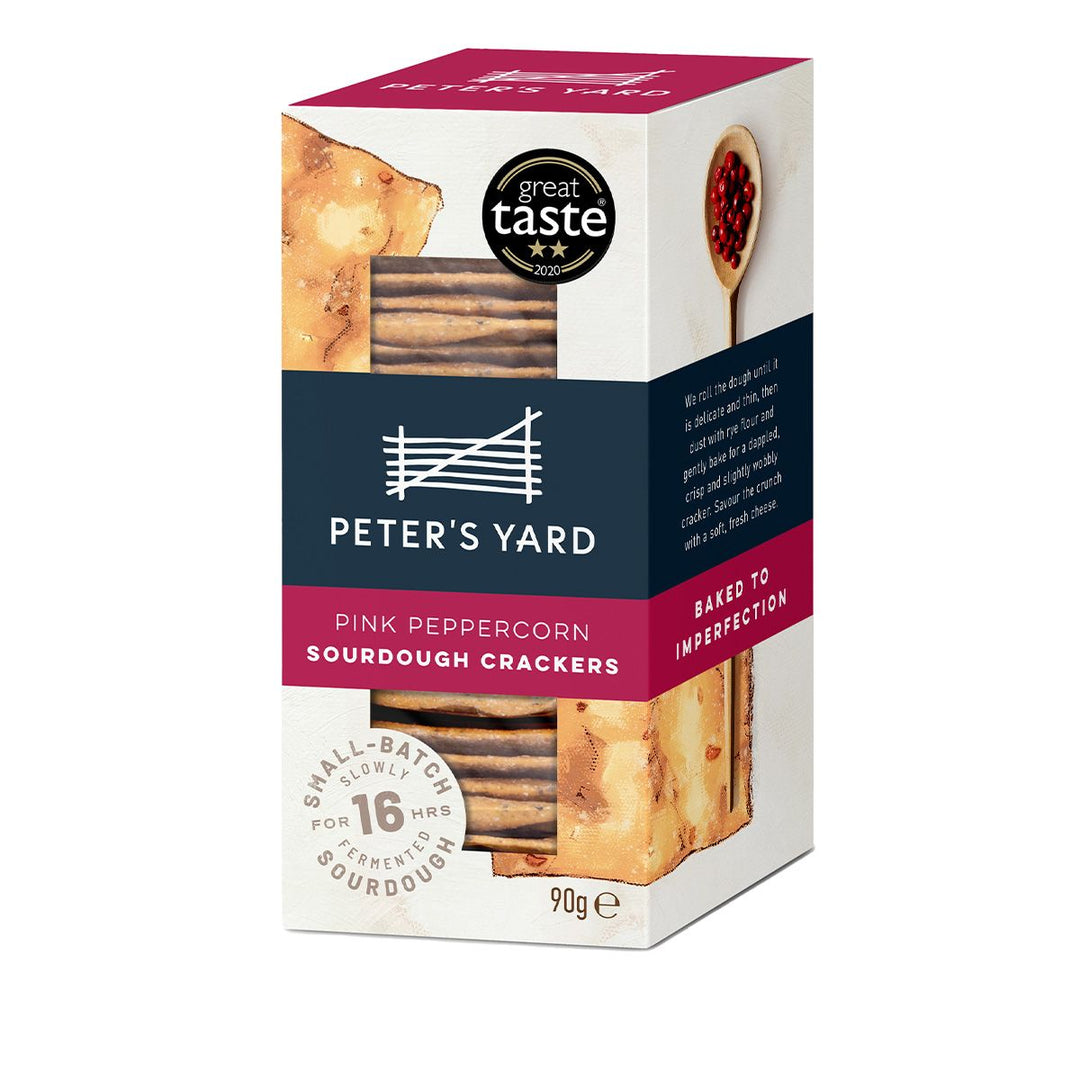 Peter's Yard Pink Peppercorn Sourdough Crackers 90g