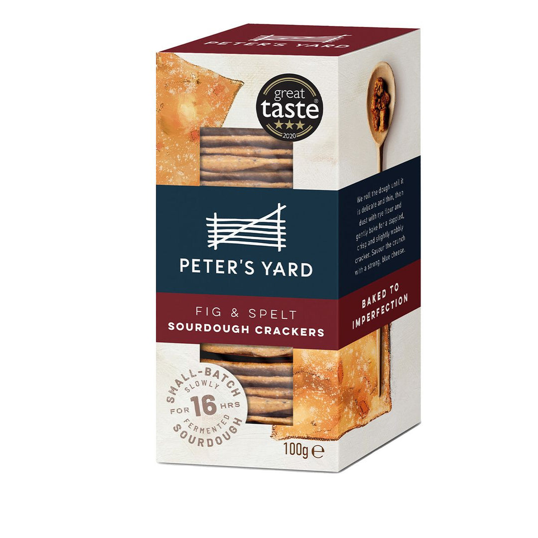 Peter's Yard Spelt & Fig Sourdough Crackers 100g