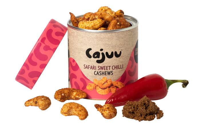 CAJUU Safari Sweet Chilli Cashew Tube 100g