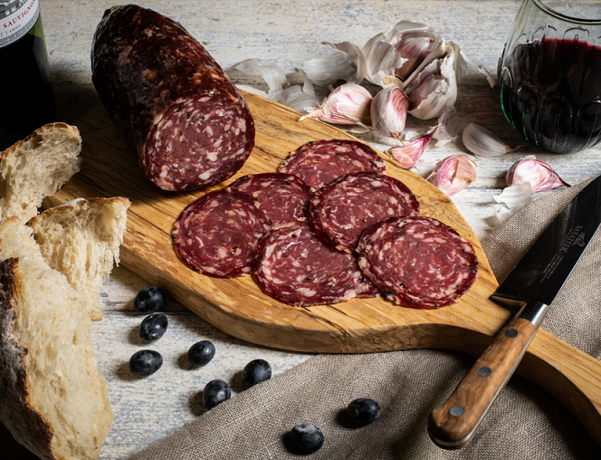 TRC Sloe & Garlic Wild Venison Salami Sliced 55g