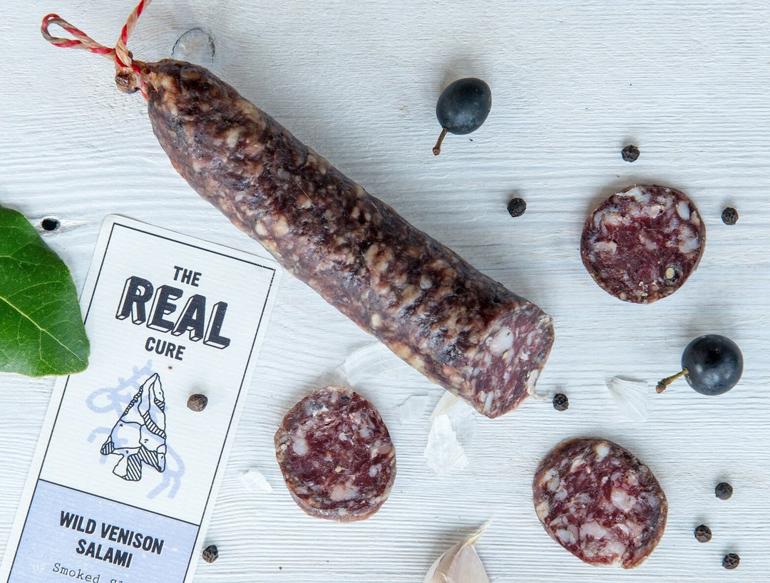 TRC Sloe & Garlic Wild Venison Salami Sliced 55g