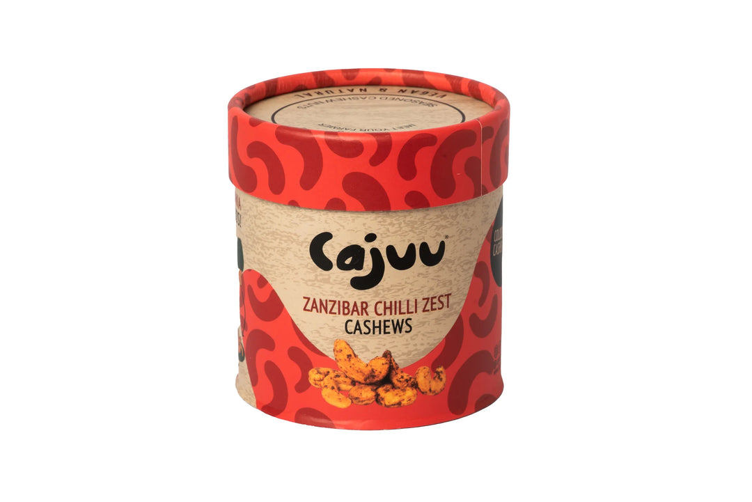 CAJUU Zanzibar Chilli Zest Cashew Tube 100g