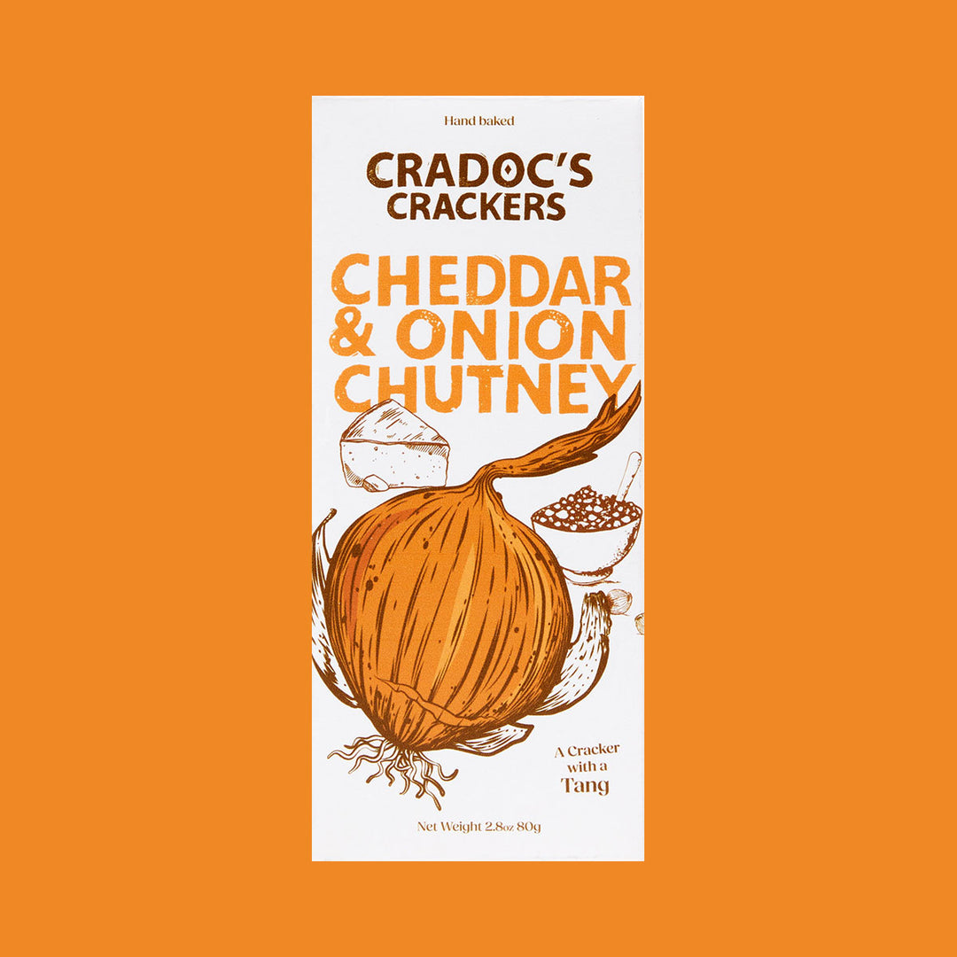 Cradocs Cheddar & Onion Chutney Crackers 80g