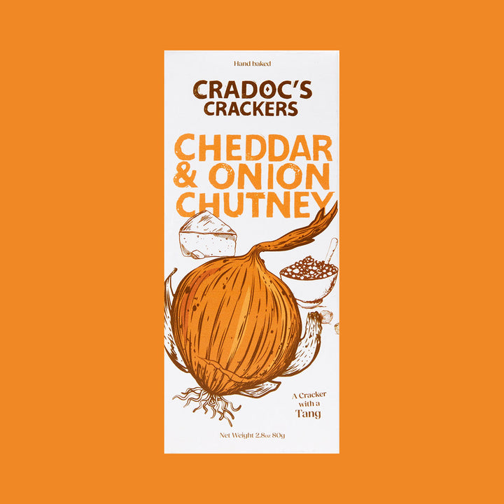 Cradocs Cheddar & Onion Chutney Crackers 80g