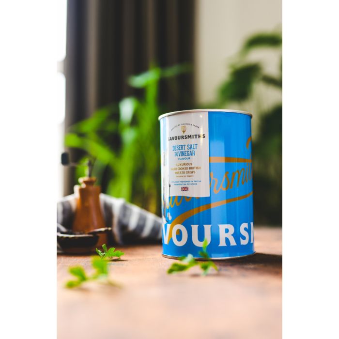 Savoursmiths Desert Salt & Vinegar Crisps 100g Tin