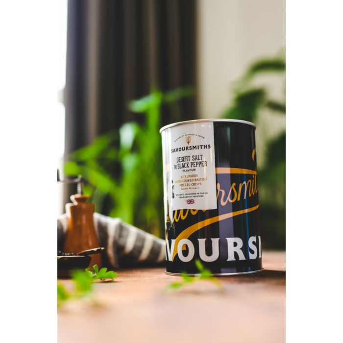 Savoursmiths Desert Salt & Black Pepper Crisps 100g Tin