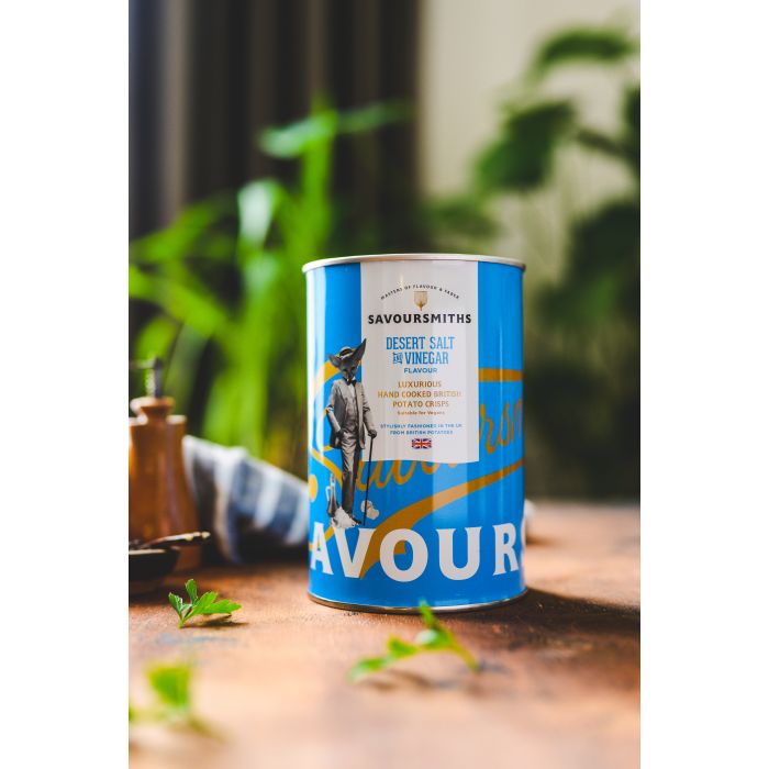 Savoursmiths Desert Salt & Vinegar Crisps 100g Tin