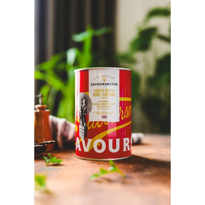 Savoursmiths Wagyu Beef & Honey Mustard Crisps 100g Tin