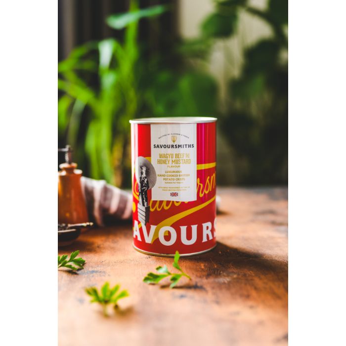 Savoursmiths Wagyu Beef & Honey Mustard Crisps 100g Tin
