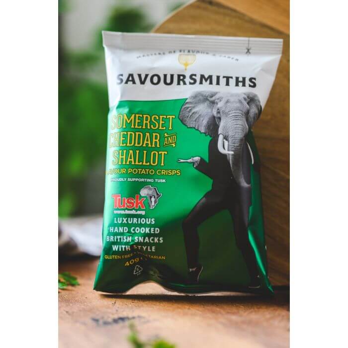 Savoursmiths Somerset Cheddar & Shallot Crisps 40g