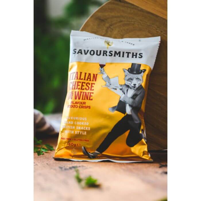 Savoursmiths Italian Cheese & Wine Crisps 40g