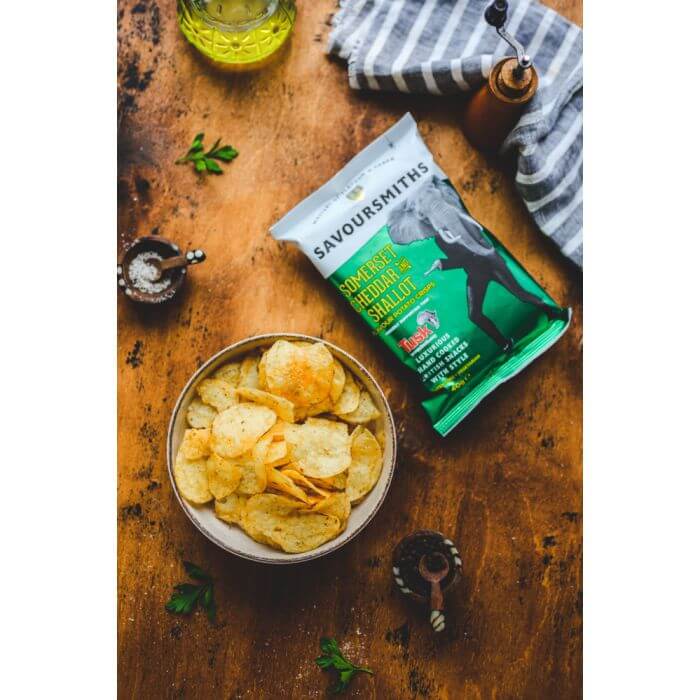 Savoursmiths Somerset Cheddar & Shallot Crisps 40g