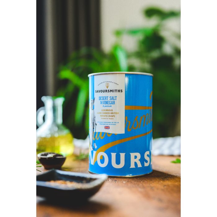 Savoursmiths Desert Salt & Vinegar Crisps 100g Tin