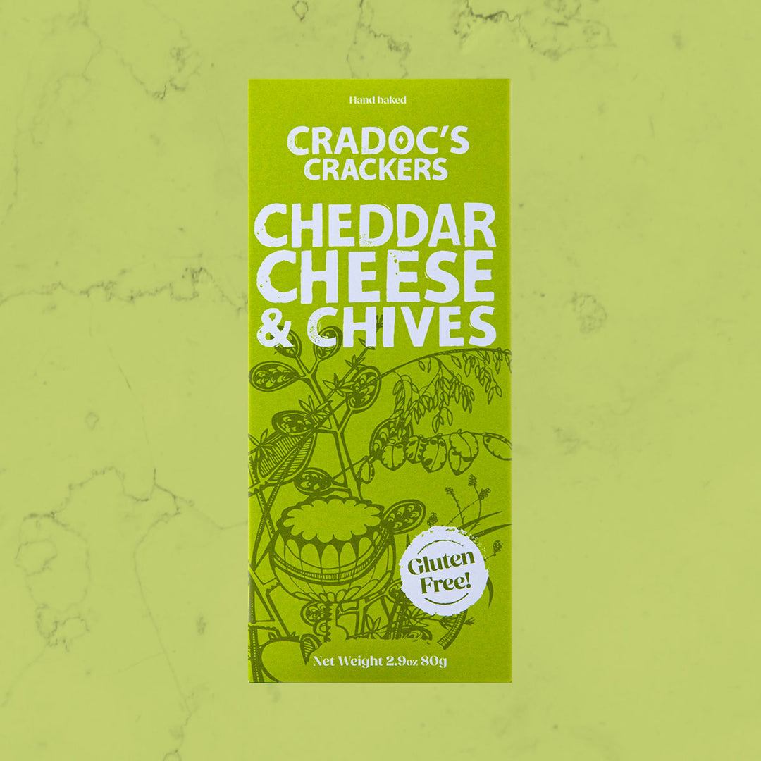Cradocs Gluten Free Cheddar & Chives Crackers 80g