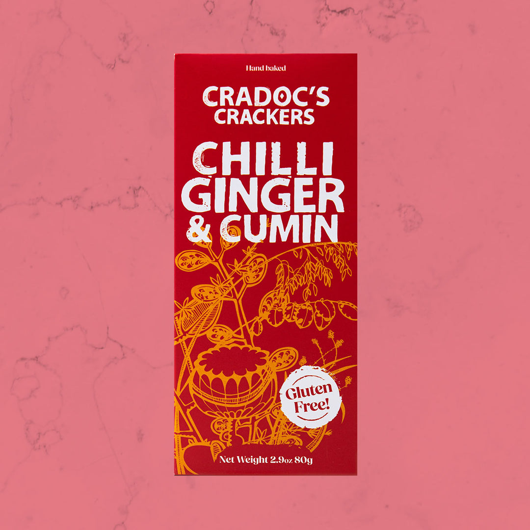 Cradocs Gluten Free Chilli, Ginger & Cumin Crackers 80g