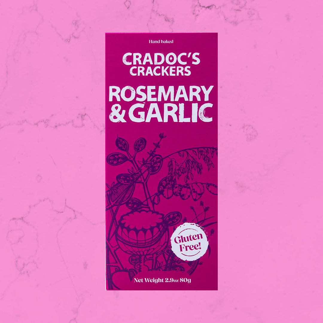Cradocs Gluten Free Rosemary & Garlic Crackers 80g