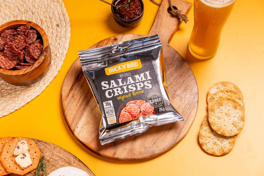 Buck n Bird Salami Crisps Original 25g