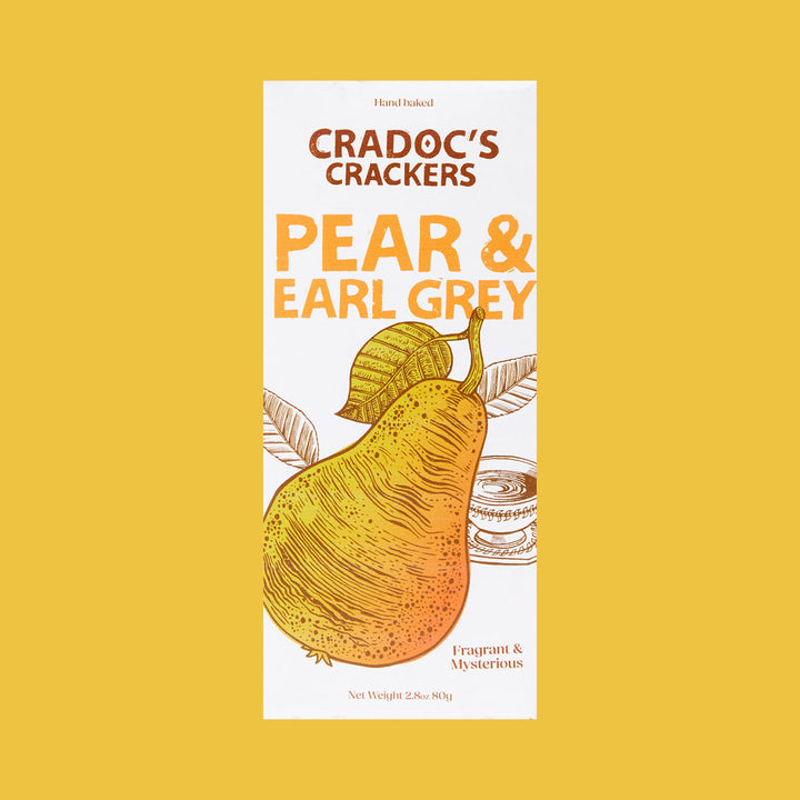 Cradocs Pear & Earl Grey Crackers 80g