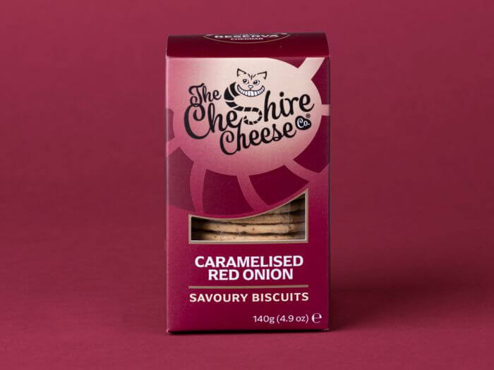 Cheshire Cheese Co Caramelised Onion Cheese Biscuits 140g