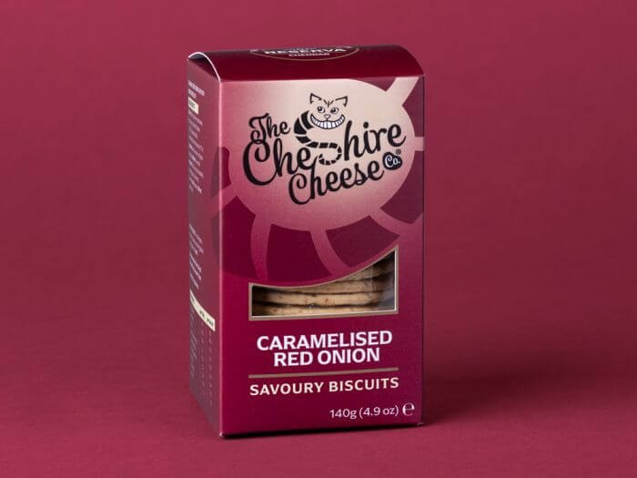 Cheshire Cheese Co Caramelised Onion Cheese Biscuits 140g