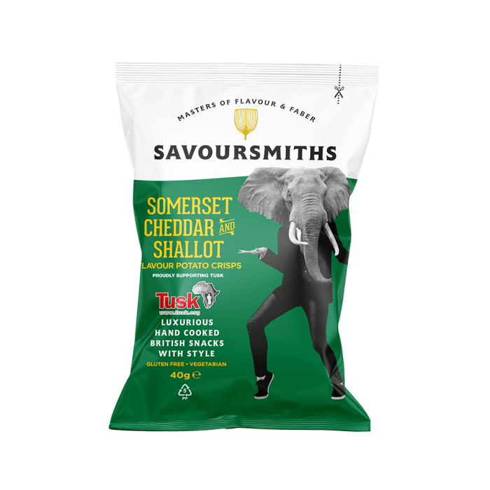 Savoursmiths Somerset Cheddar & Shallot Crisps 40g