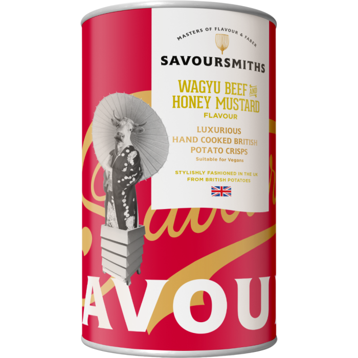 Savoursmiths Wagyu Beef & Honey Mustard Crisps 100g Tin