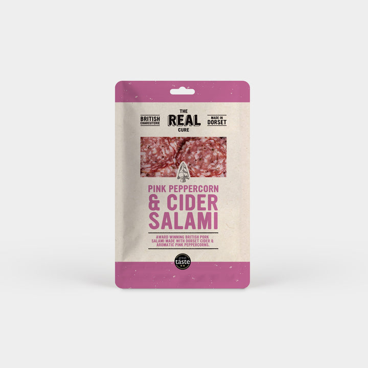 TRC Pink Peppercorn & Cider Salami Sliced 55g