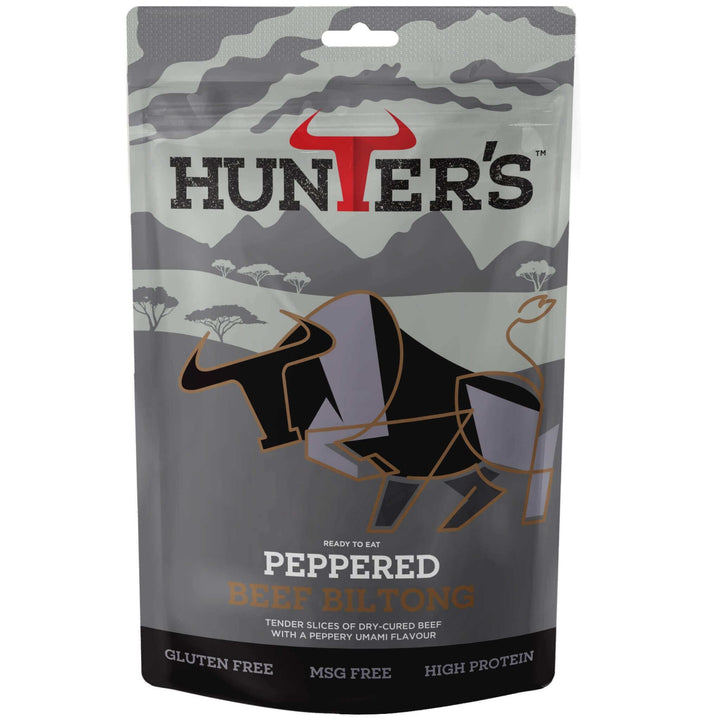 Hunters Peppered Beef Biltong 250g